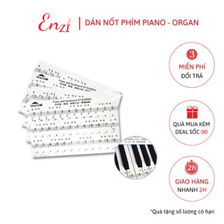 Sticker dán nốt bàn phím đàn piano organ dùng cho tất cả các phím đàn 88, 76, 61, 54, 36 phím Enzi