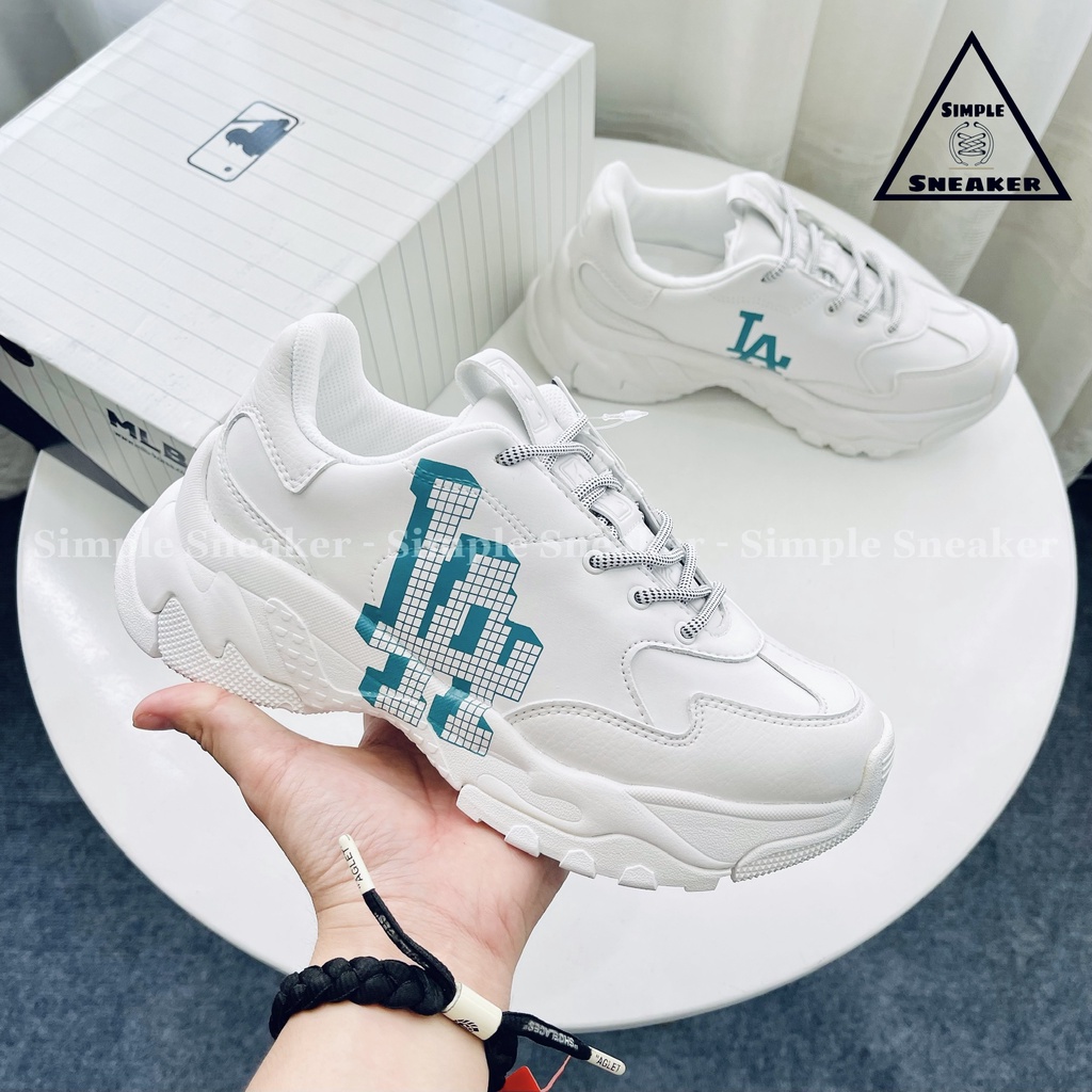 Giày MLB LA Chính Hãng 🔴SIMPLE SNEAKER🔴 MLB Big Ball Chunky LA Dodgers Block 3D Auth
