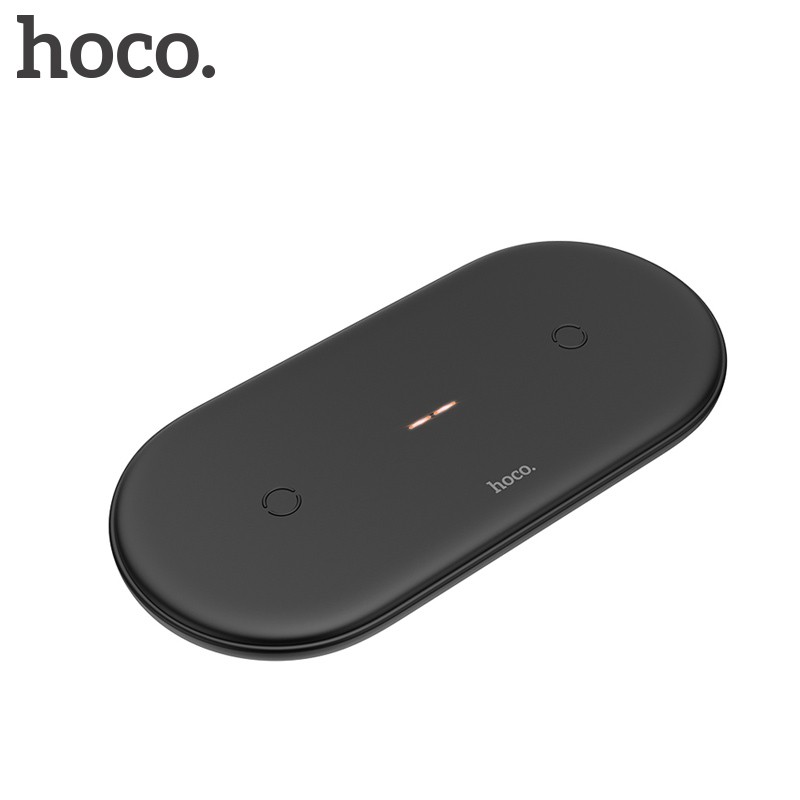 Đế Sạc Nhanh Không Dây Hoco 2 Trong 1 10w Cho Airpod Iphone 11 Pro Max Xs Xr Samsung S10 Huawei Xiaomi