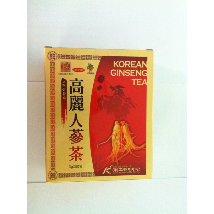 Hộp trà nhân sâm Korean Ginseng Tea 50 gói x 3g | BigBuy360 - bigbuy360.vn