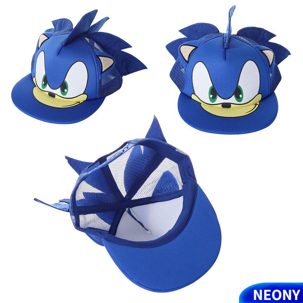 Mũ lưỡi trai phốI lưới họa tiết nhím Sonic dễ thương mùa hè