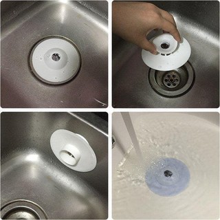 Nắp silicon đậy cống thoát nước bồn rửa chén / phòng tắm tiện lợi