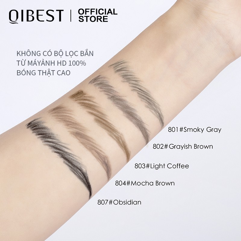 Bút kẻ lông mày 3D QIBEST lâu trôi đầu bút tam giác nhỏ 5 màu tuỳ chọn 23g | BigBuy360 - bigbuy360.vn