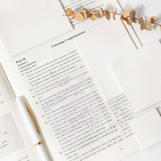 Giấy note trong suốt Transparent note ghi chú đánh dấu sách | MNO228