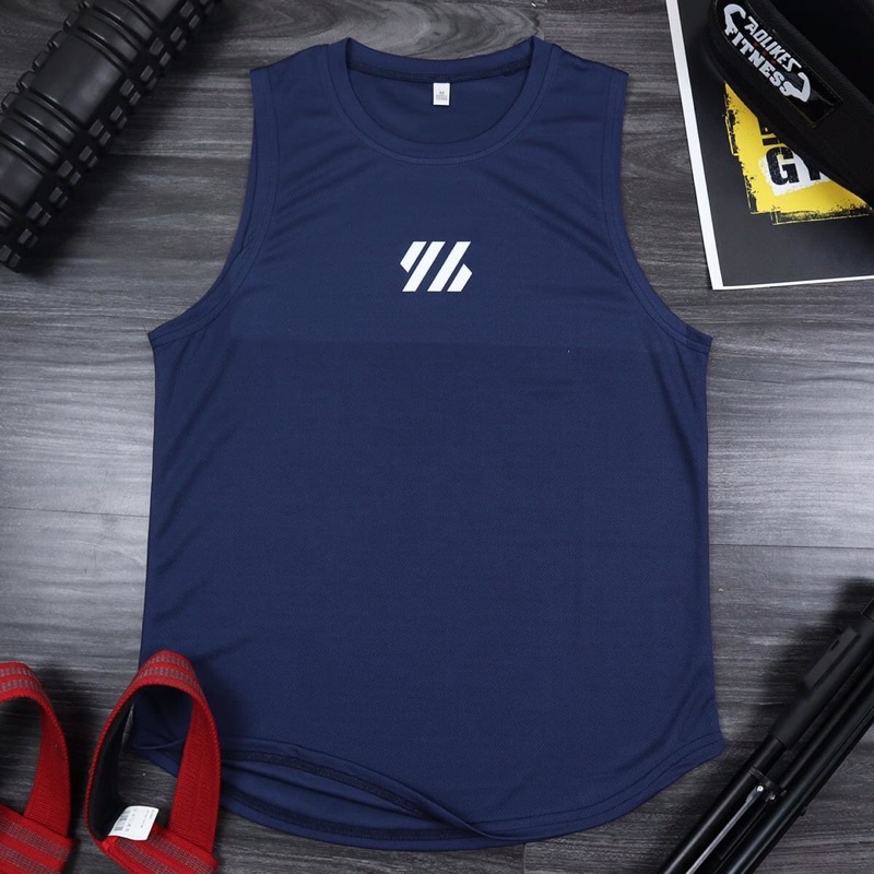 Áo ba lỗ tập gym, áo tank top 3G chơi thể thao chất vải thun lưới thoáng mát