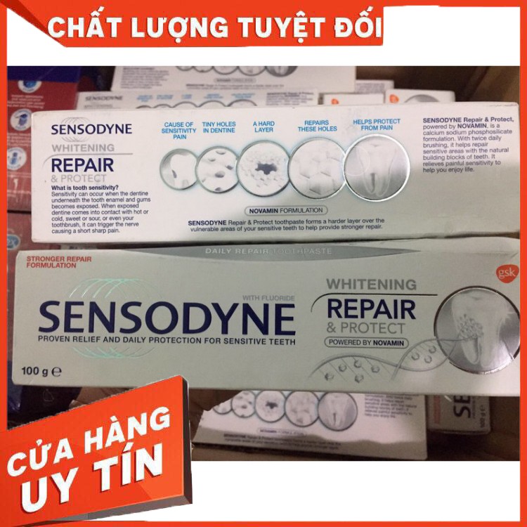 [Hàng Chính Hãng] Kem đánh răng Sensodyne Úc Repair & Protect– Phục hồi răng nhạy cảm