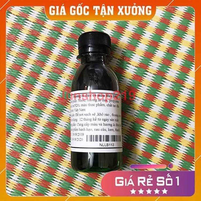 Hương lá dứa có màu Bico 100ml tạo màu...