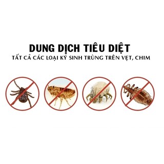 Thuốc diệt rận, mạt Vẹt, Chim