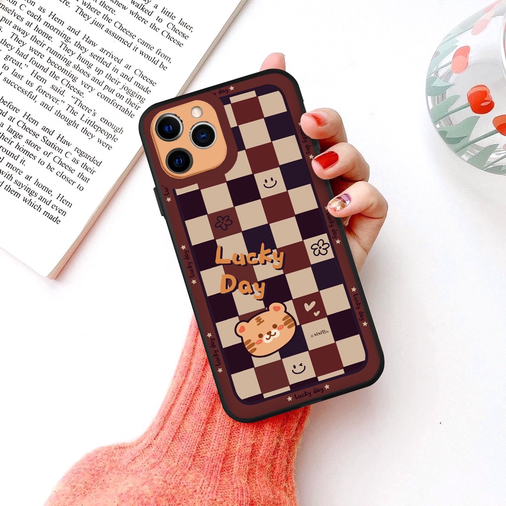 Ốp Điện Thoại iphone In Họa Tiết Caro Màu Nâu Kiểu độc đáo Cho Iphone 13 11 12 Pro Max X XR 7P 8PLUS XSMAX 6 PLUS