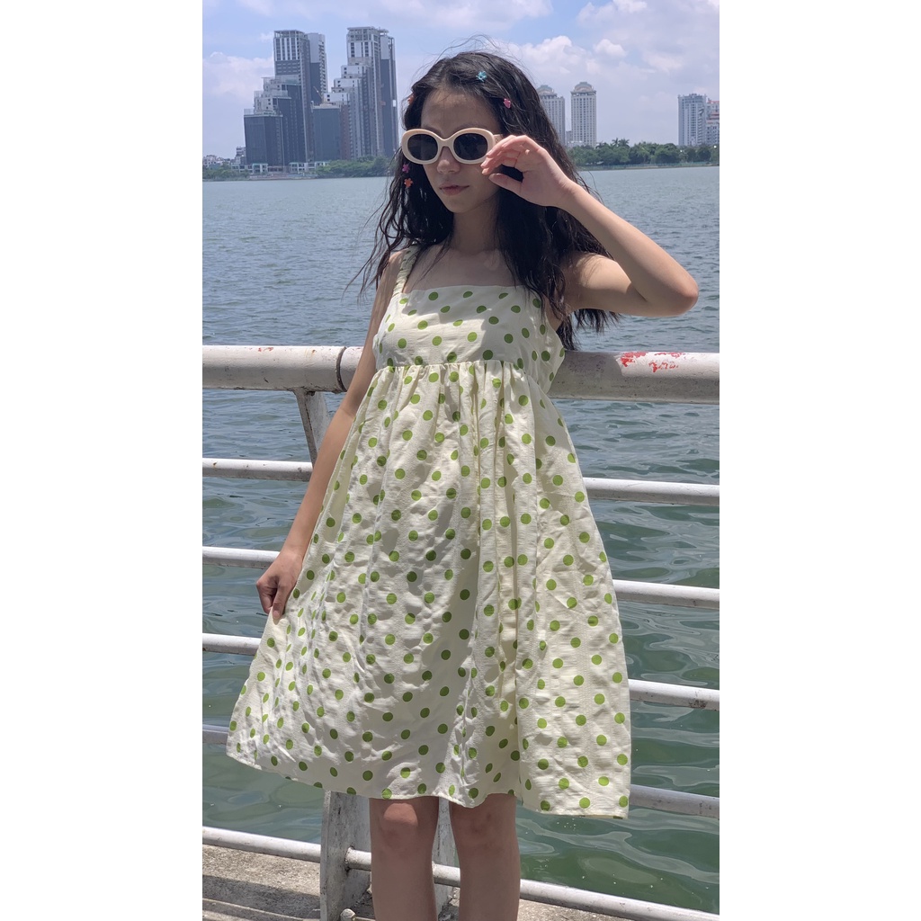 Váy hoa hai dây nơ lưng LOLLIE STUDIO TKV83 TKV169