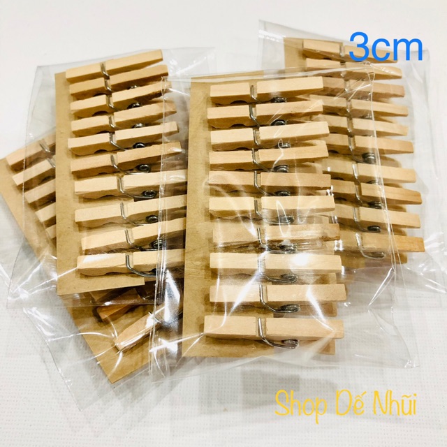 10 Kẹp Gỗ Tí Nị 25mm/30mm