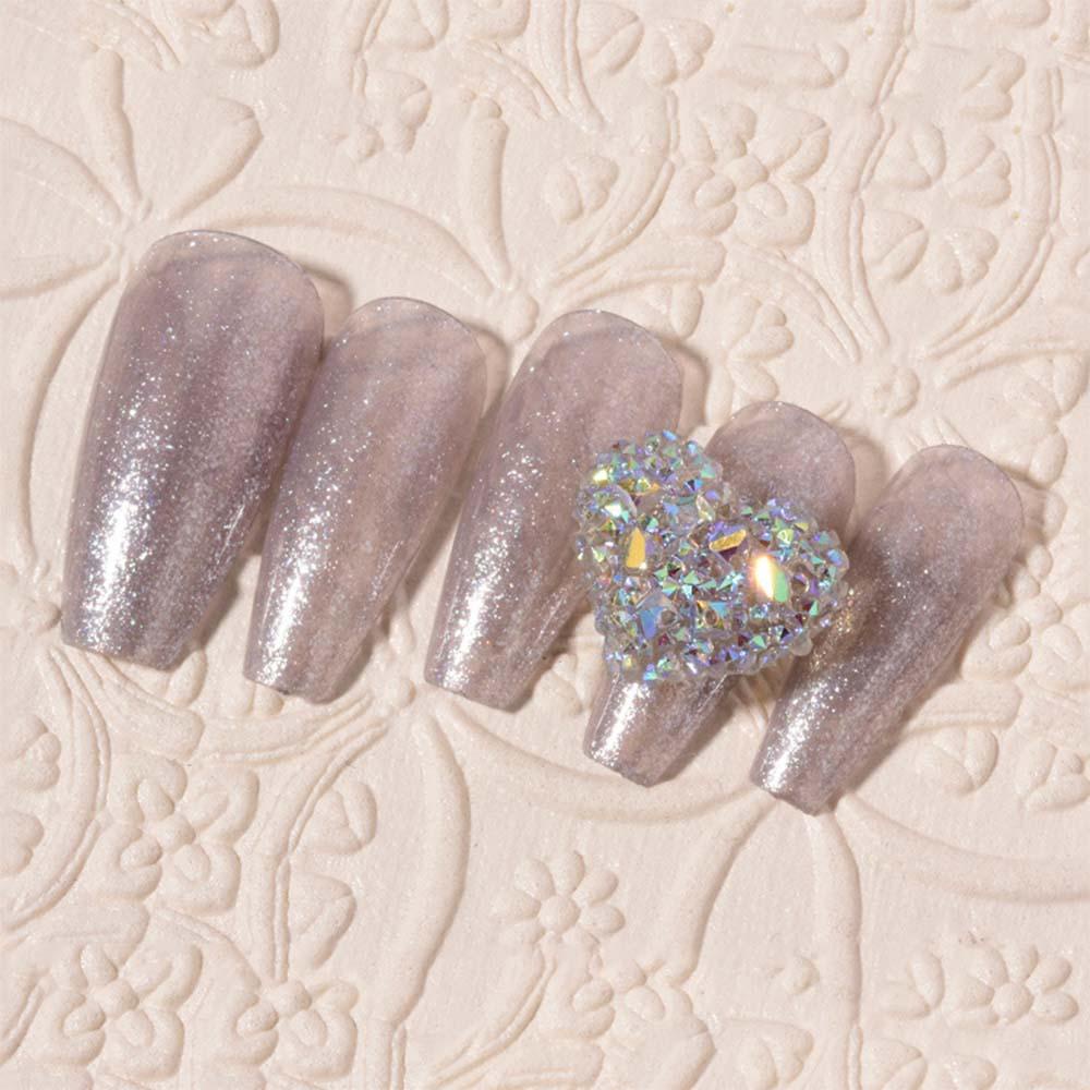 Phụ Kiện Trang Trí Móng Tay 3D Trong Suốt Hình Nơ Cực Quang