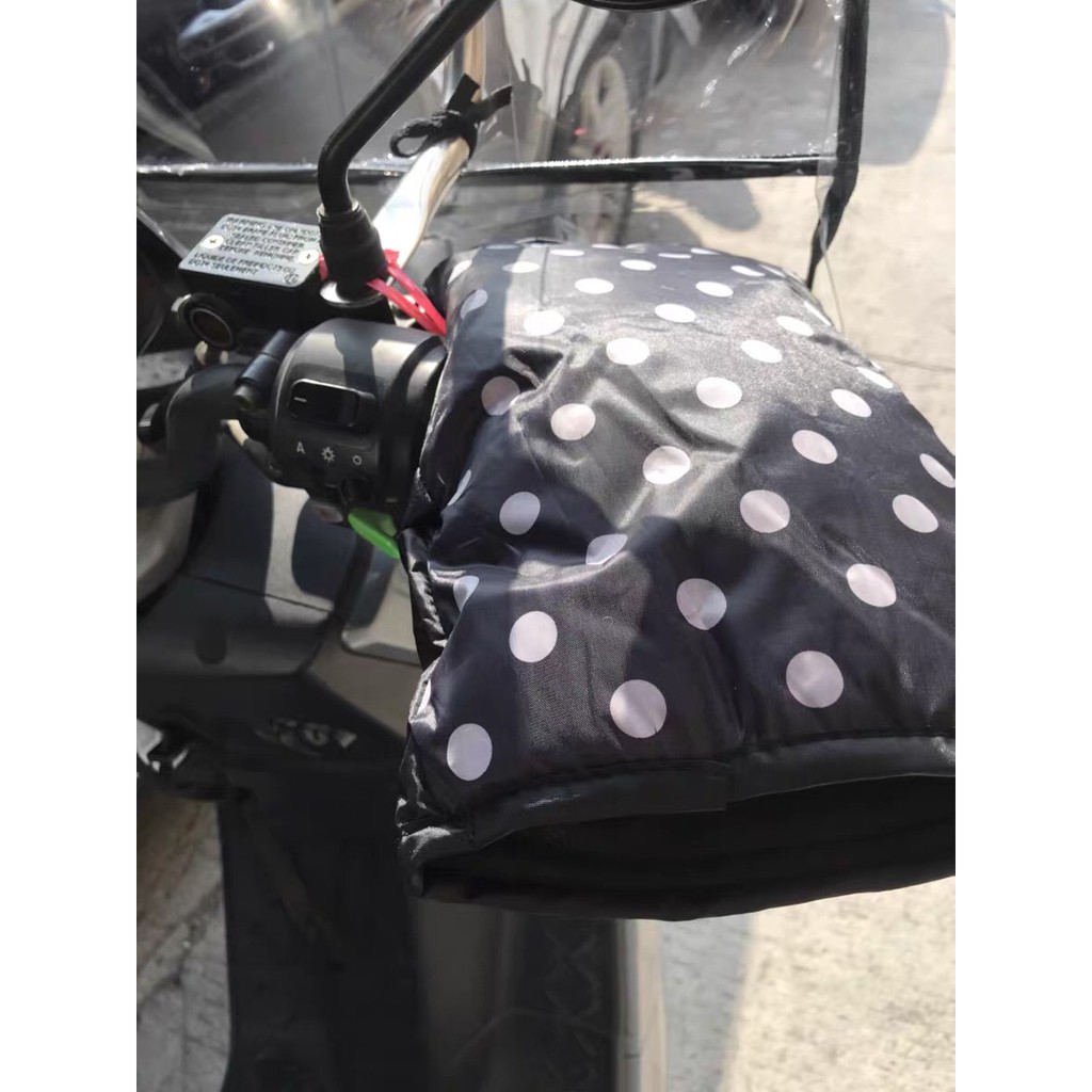 Gang tay đi xe máy nỉ bông chống mưa rét, hàng loại 1 -GTXM