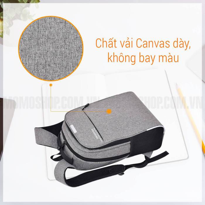Balo Nam Nữ Trẻ Trung có cổng USB tiện dụng khi đi du lịch, đi làm, đi học, chống sốc, đựng laptop 15ich balo thời trang