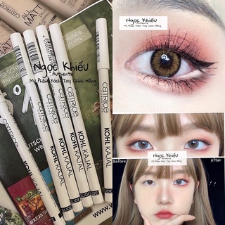 Chì kẻ mắt viền trắng mở tròng mắt gái Hàn Quốc (Tặng kèm gọt chì)