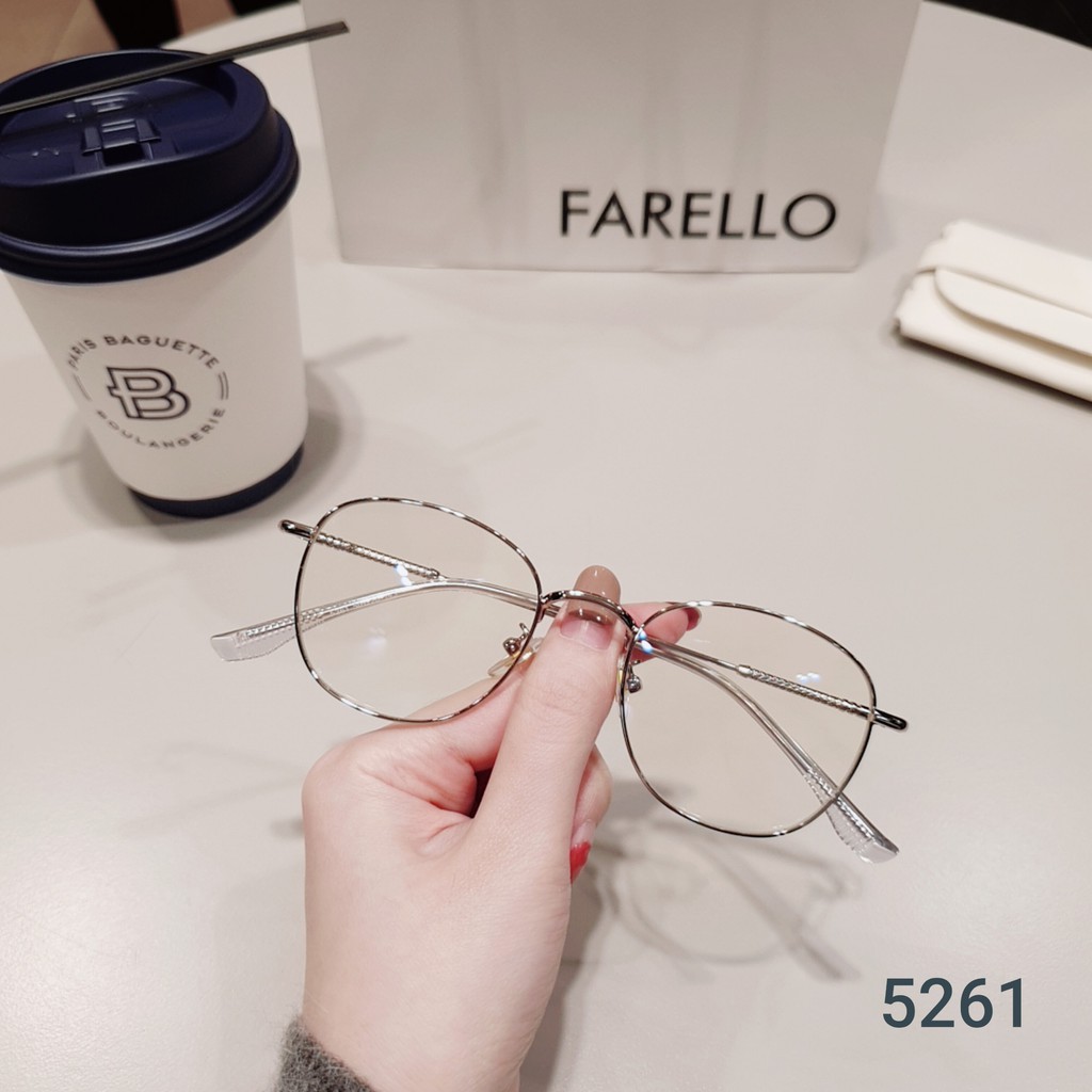 Gọng kính cận kim loại nam nữa Lilyeyewear viền mảnh , mắt tròn , nhiều màu sắc - 5261 | BigBuy360 - bigbuy360.vn