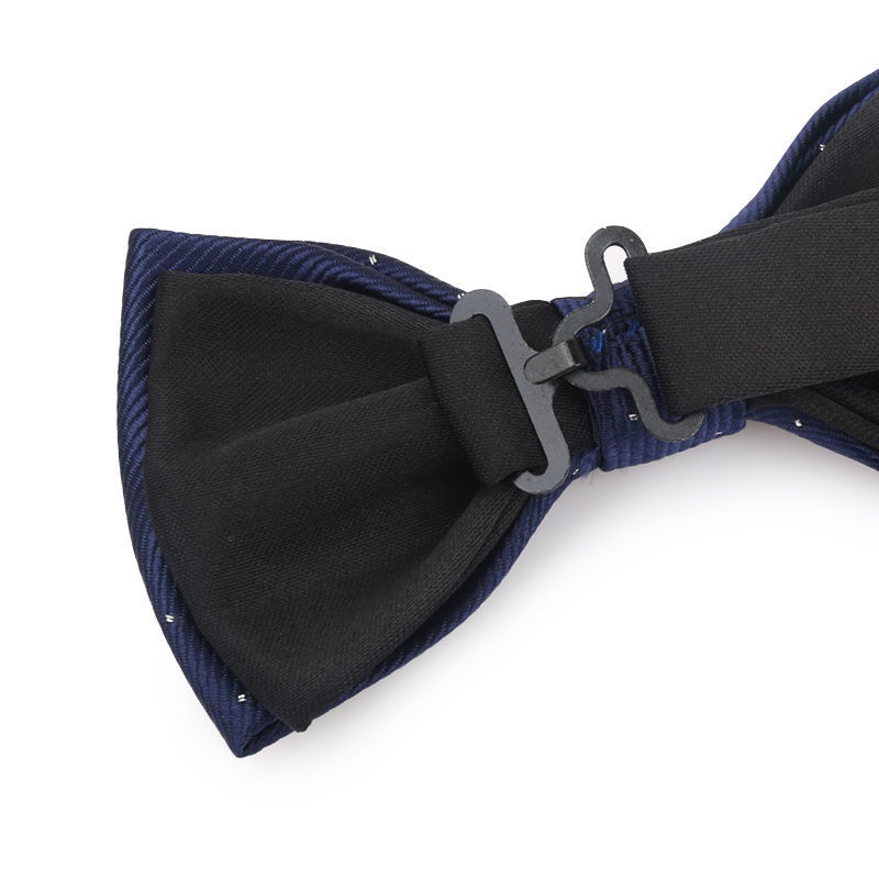 Cà Vạt Nơ Họa Tiết Chấm Bi Phong Cách Anh Quốc Cho Chú Rể