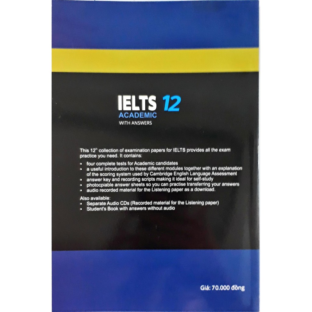 Sách - Cẩm nang luyện thi IELTS - IELTS 12 Academic with Answers