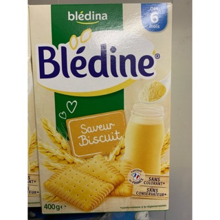 Bột pha sữa bledina vị bánh quy cho bé 6 tháng. Date 2020
