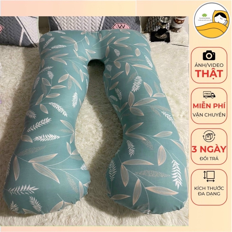 Gối Ôm Bà Bầu Chữ U - Giúp Cho Bà Bầu Có Giấc Ngủ Ngon,Nhiều Mẫu Kích Thước( 60*120cm)