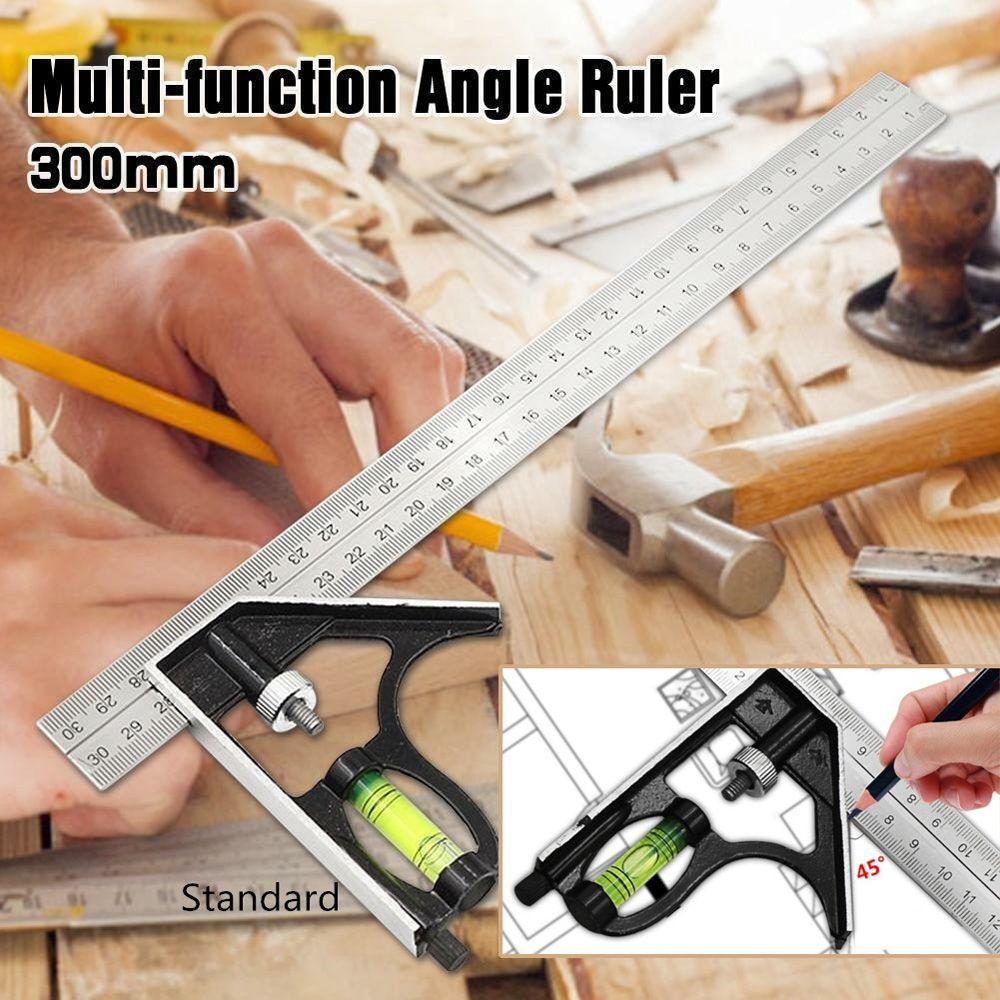 IVORY Thước Đo Góc Bằng Thép Không Gỉ Có Thể Điều Chỉnh Được