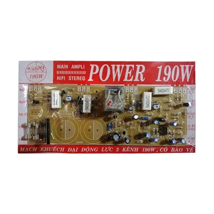 Mạch công suất ampli 190w có rơ le Bảo Mi