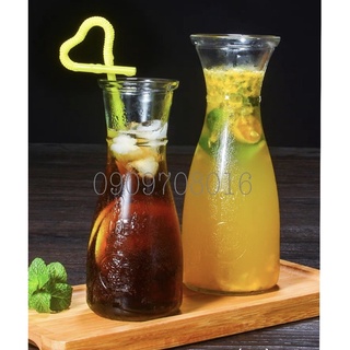 Cốc ly thuỷ tinh eo love 350ml 500ml đựng nước ép trà sữa