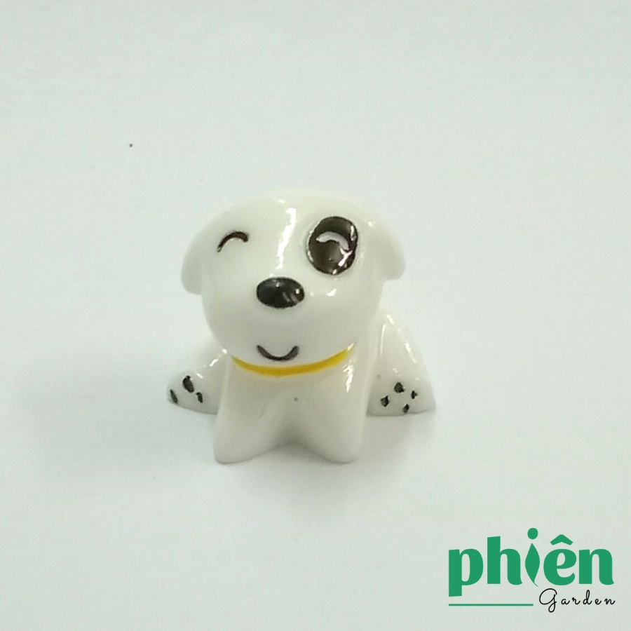 Tiểu cảnh Chó Puppy trang trí sen đá, terrarium, Phụ kiện Tiểu cảnh mini