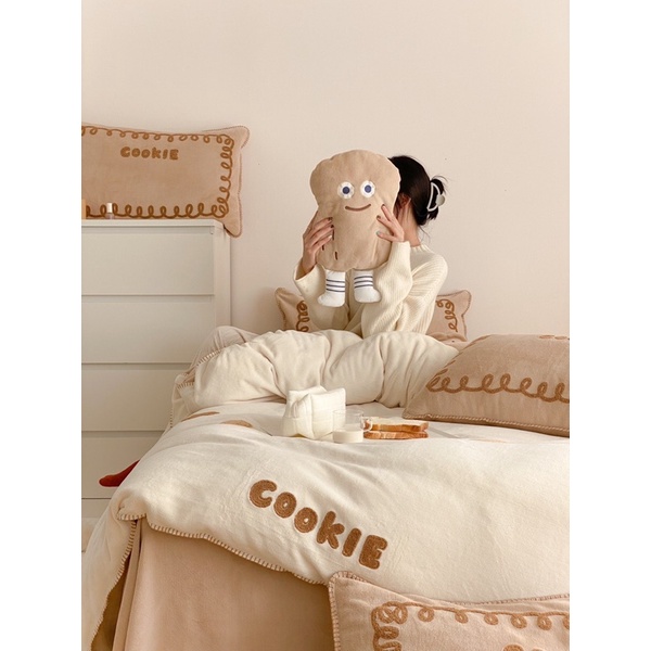 Set Bộ Vỏ Chăn ga Nhung Mịn Hoạt Hình Dễ Thương, Chất Nhung Mềm Mịn, Êm Ấm_shinbedding