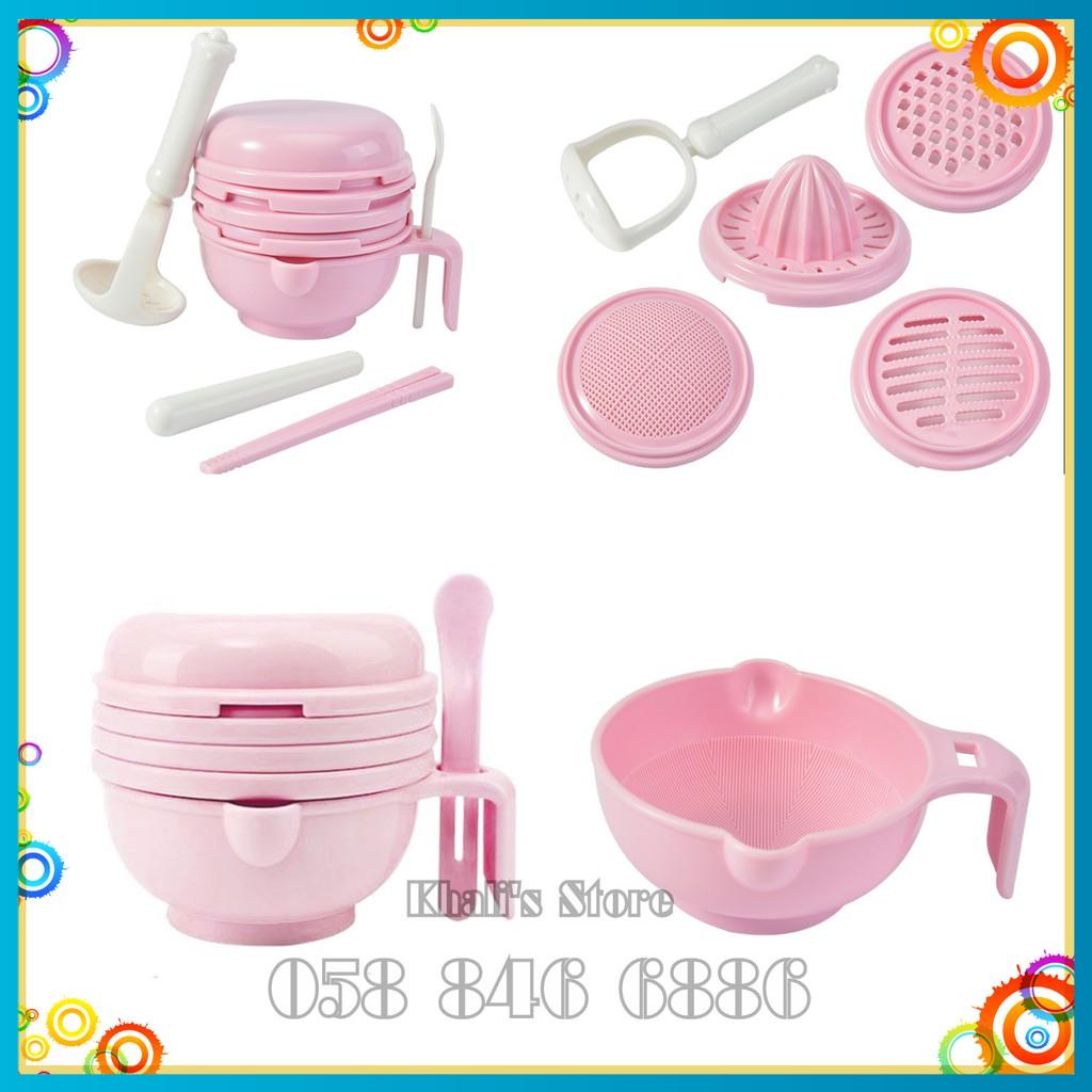 Bộ chế biến ăn dặm kiểu Nhật 10 dụng cụ cho bé