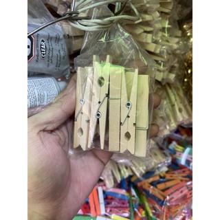Kẹp gỗ 7cm ( màu gỗ )