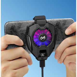 Quạt Tản Nhiệt Điện Thoại MEMO DL 05-DL 06 Siêu Lạnh Hiển Thị Nhiệt Độ, LED RGB, Kẹp Thu Vào 2 Chiều
