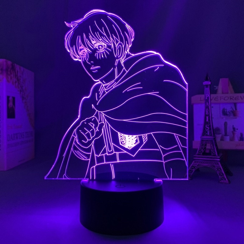 Đèn ngủ Led 3D Anime Attack On Titan 4 Armin Arlert - Shingeki No Kyojin - trang trí phòng ngủ quà tặng sinh nhật