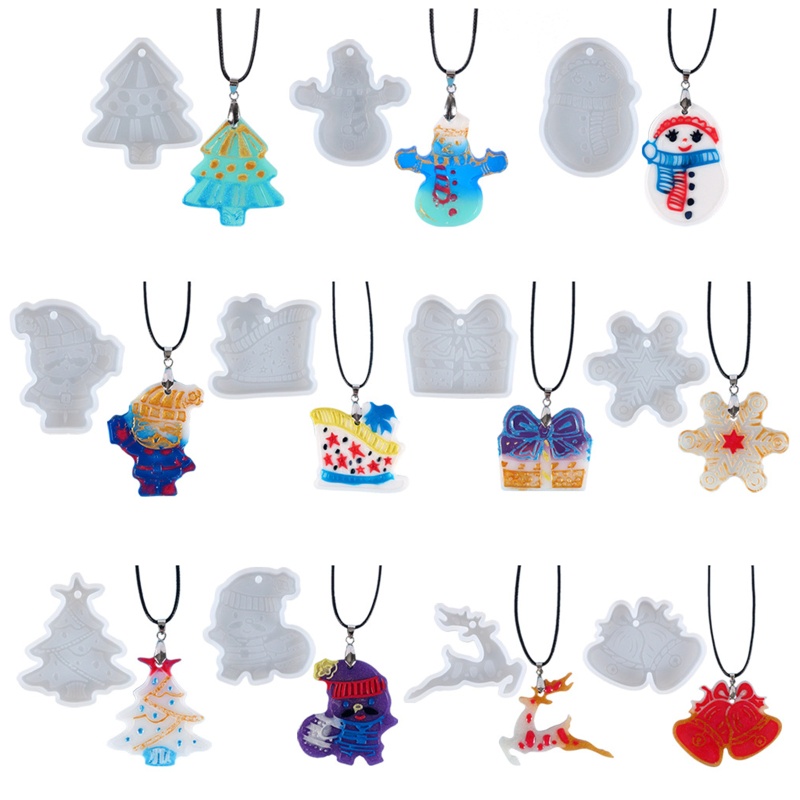 Sa Khuôn Silicon Làm Mặt Vòng cổ / Móc Khóa DIY