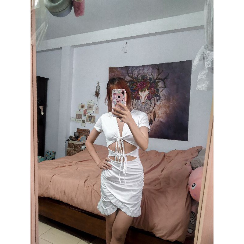 (Ảnh thật) Váy dây đôi buộc ngực thời trang | BigBuy360 - bigbuy360.vn