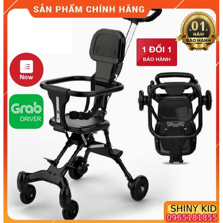 Xe đẩy thông minh 2 chiều, siêu gấp gọn siêu nhẹ, an toàn cho bé [ BẢO HÀNH 12 THÁNG]