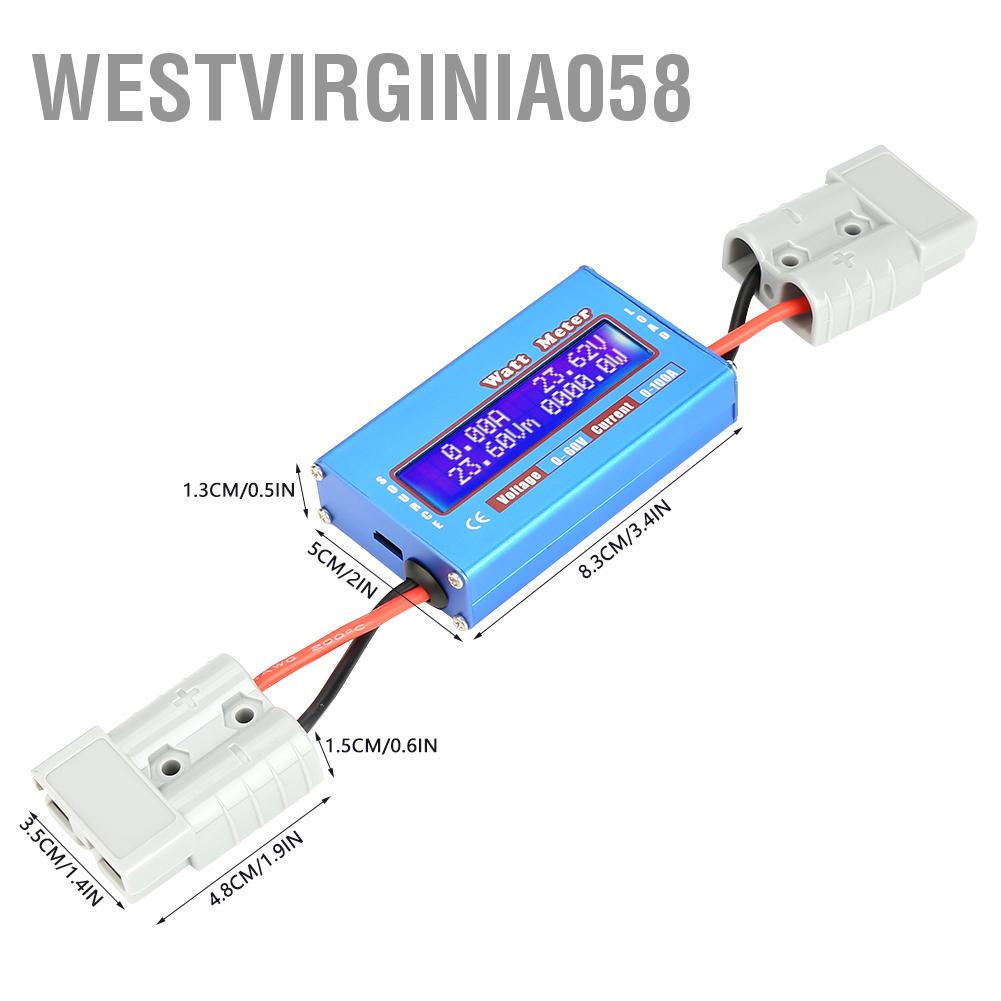 Có thể bán buôn 0-100A 0-60V Máy phân tích nguồn DC chính xác cao Công cụ đo năng lượng Watt Volt Amp Westvirginia058 Hàng giao ngay