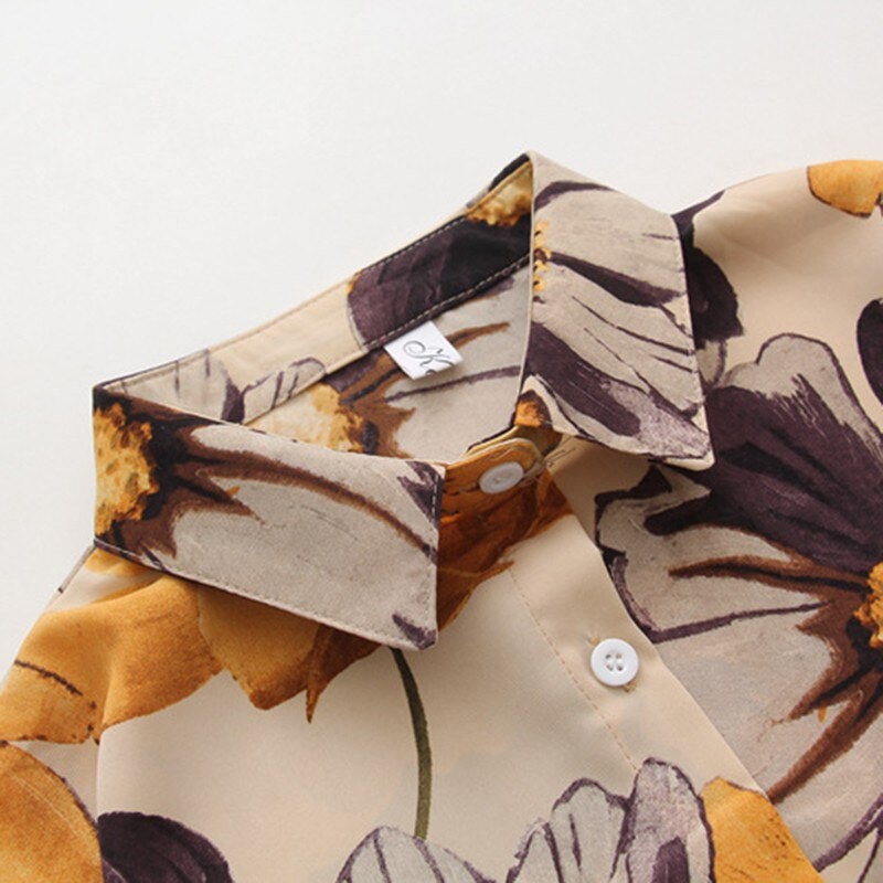 Áo sơ mi hoa 3D xinh xắn hàng đẹp nhiều màu