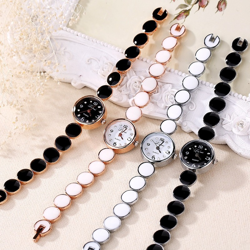 Exquisite Round Dial Bracelet Watch/ Fashion Adjustable Alloy Quartz Wristwatch/ Korean Rhinestone Bracelet Wristwatch/ Women Crystal Shining Watch Gifts