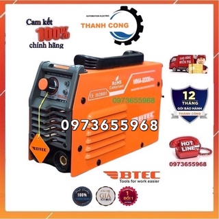 Máy hàn điện tử mini btec mma 200e pro ✨ chính hãng ✨ may han mini , hàn que 1,6 -3,2 mm , bền bỉ , bảo hành 12 tháng