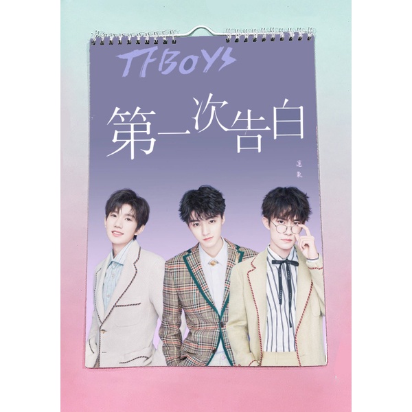 Lịch treo tường tfboys 2022 A4 13 tờ LA4I40 Lịch treo tường dễ thương