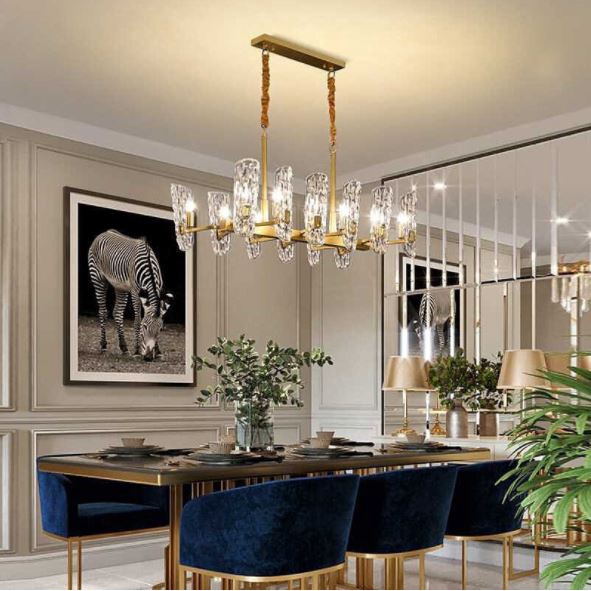 Đèn thả MONSKY TENPE pha lê hiện đại trang trí nội thất cao cấp.