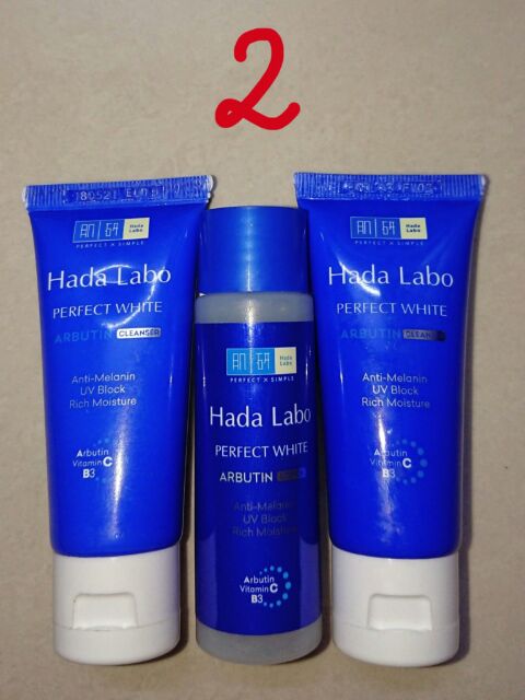 Combo dầu tẩy trang, sữa rửa mặt, lotion Hadalabo / mẫu thử | BigBuy360 - bigbuy360.vn