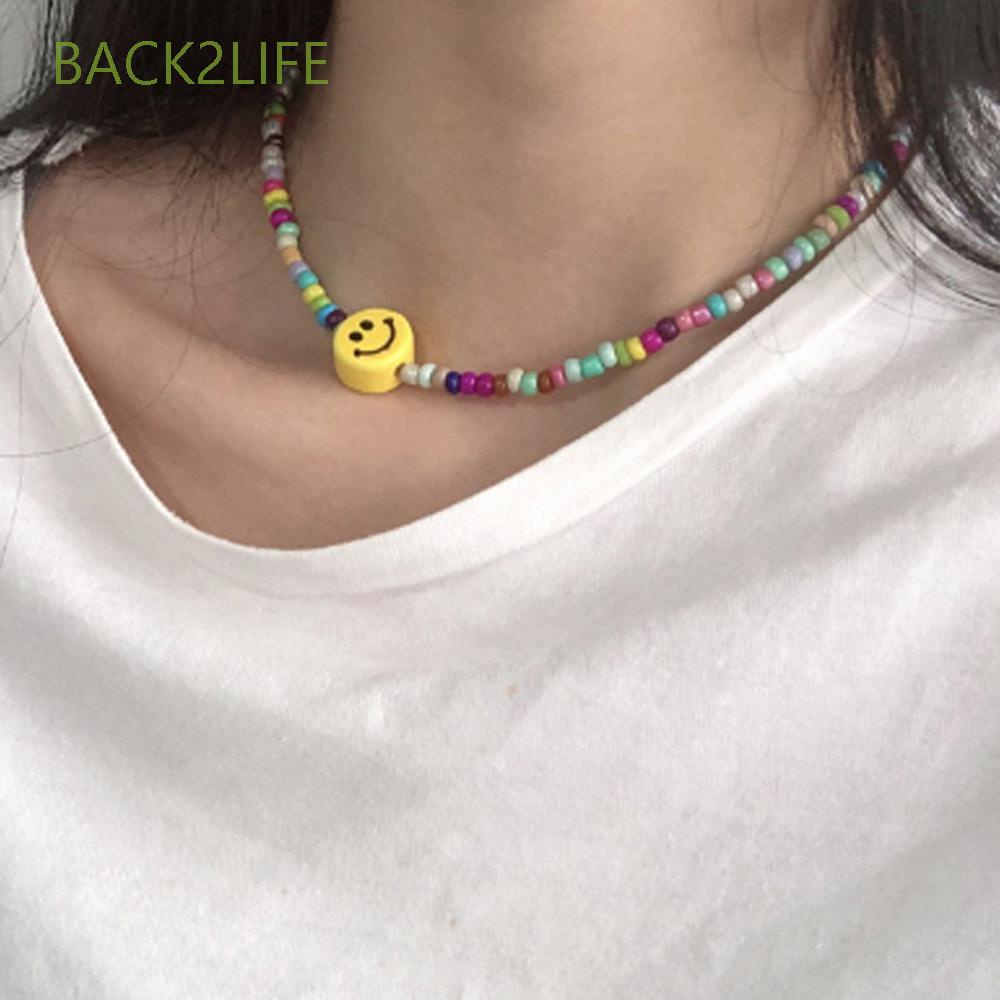 Dây chuyền choker kiểu mặt cười phong cách Hàn Quốc thời trang dành cho nữ