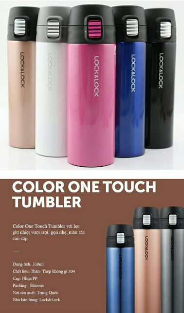 📣📣 Bình giữ nhiệt Lock&Lock Colorful Tumbler 390ml