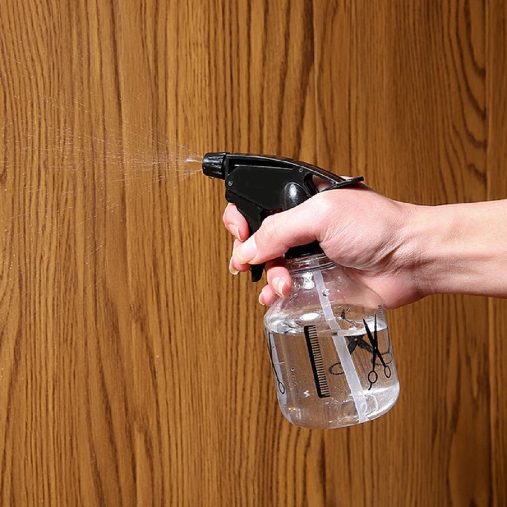 Chai rỗng đựng dung dịch làm tóc bằng nhựa trong suốt có vòi xịt đa năng tiện dụng