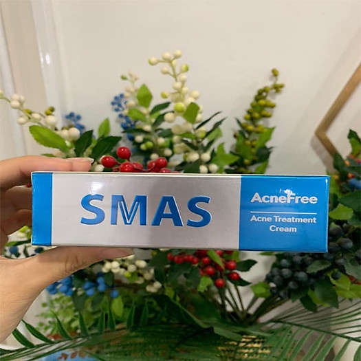 Sữa rửa mặt và Kem mụn Smas chính hãng Hàn Quốc 25g. Loại bỏ tất cả các loại mụn, bã nhờn, giảm viêm, nhiễm.