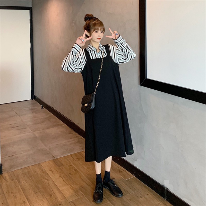 Váy Yếm Dáng Dài Phong Cách Hàn Quốc Siêu Xinh Y818-Violet | BigBuy360 - bigbuy360.vn