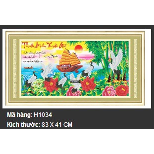 Tranh đính đá H1034 - Thuận buồm xuôi gió