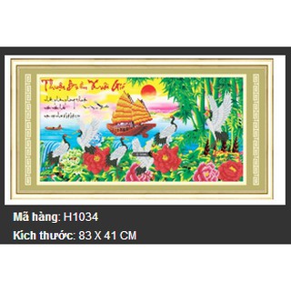 Tranh đính đá H1034 - Thuận buồm xuôi gió